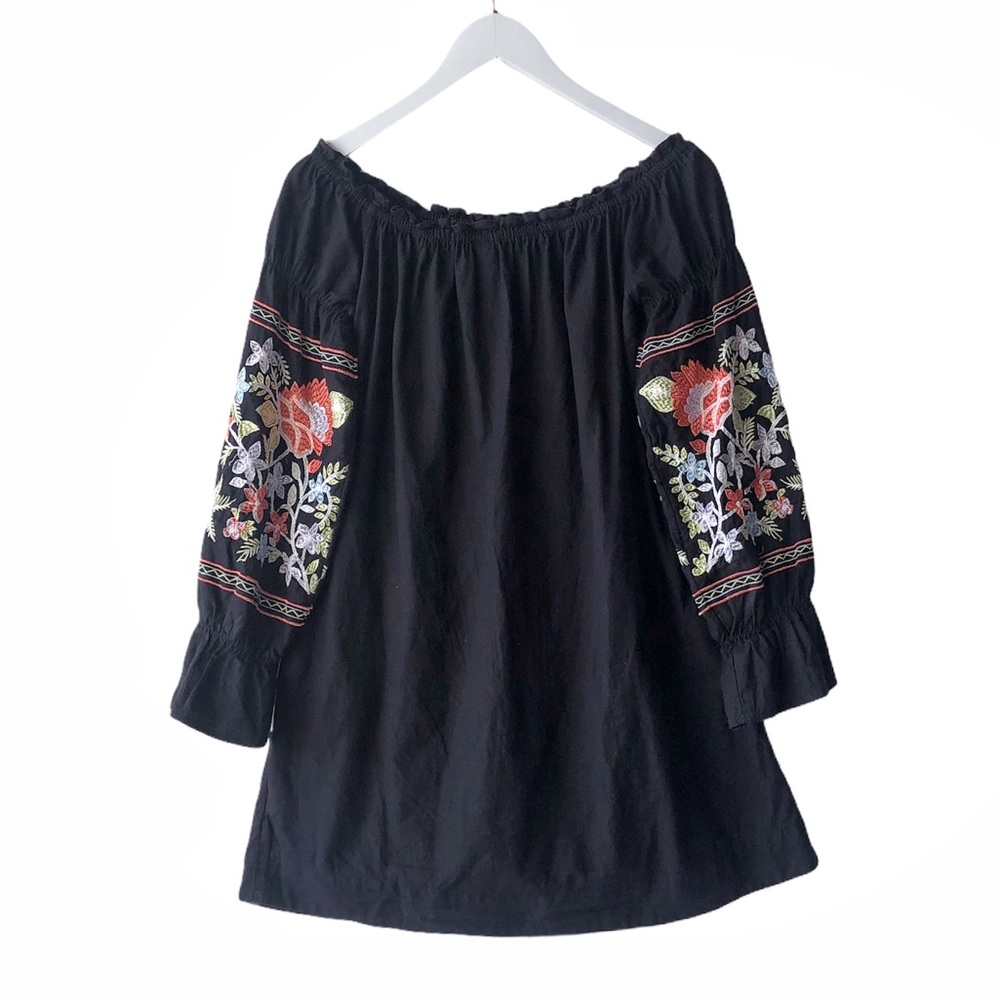 FreePeople Embroidered Off-The-Shoulder minidress - Picture 2 of 5